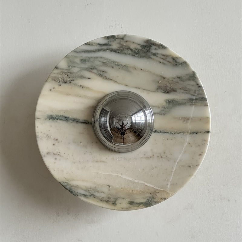 Ugo Marble Round Sconce