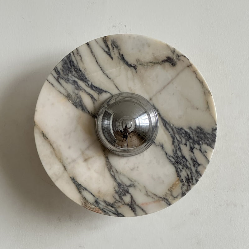 Ugo Marble Round Sconce