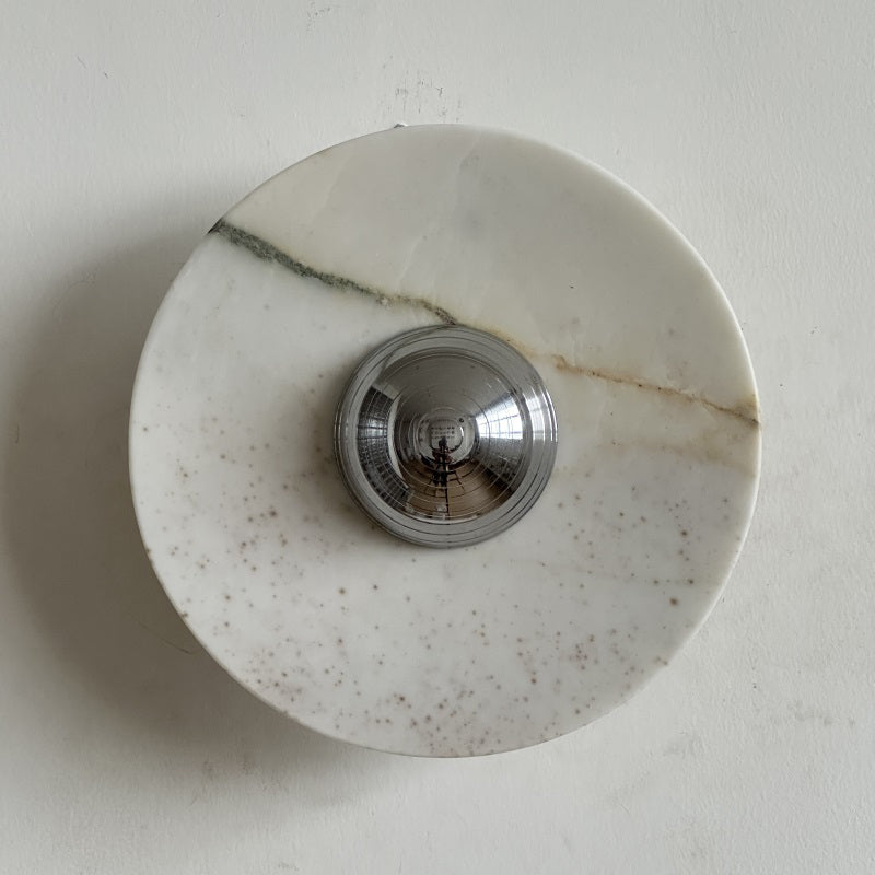 Ugo Marble Round Sconce