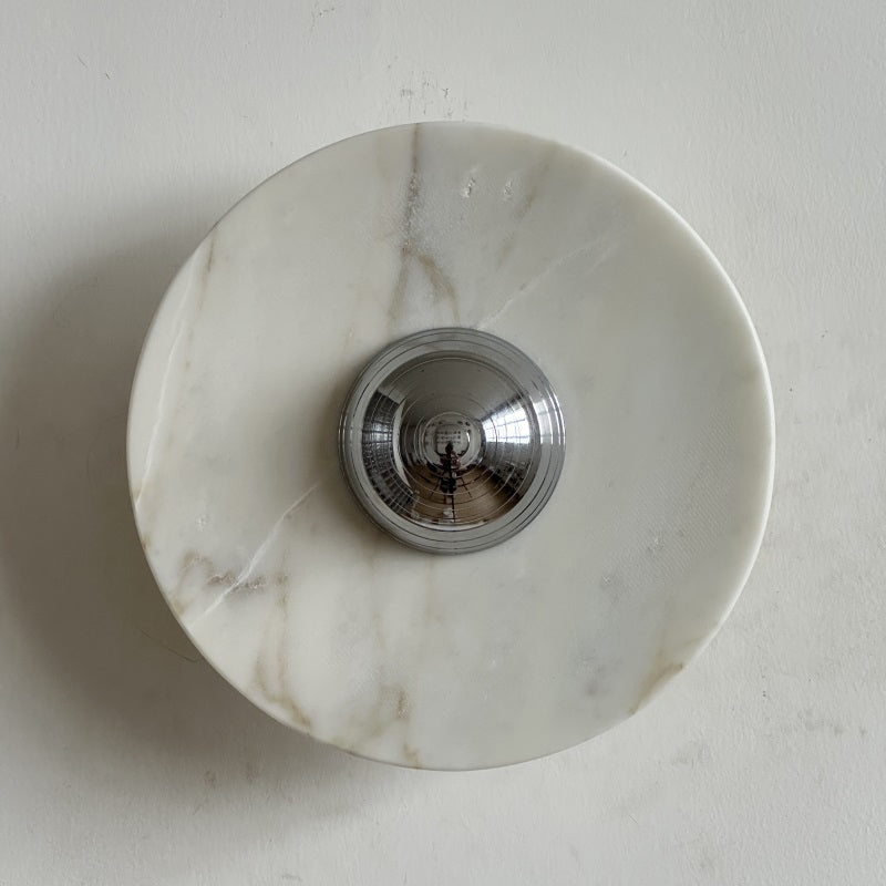Ugo Marble Round Sconce