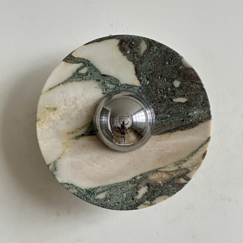 Ugo Marble Round Sconce