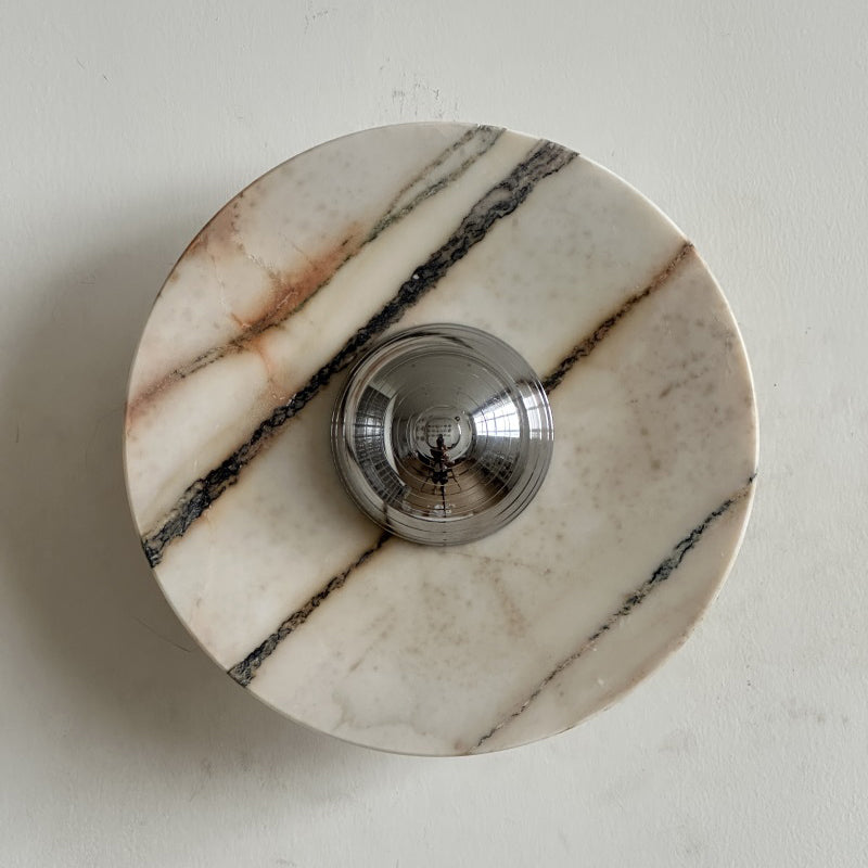 Ugo Marble Round Sconce