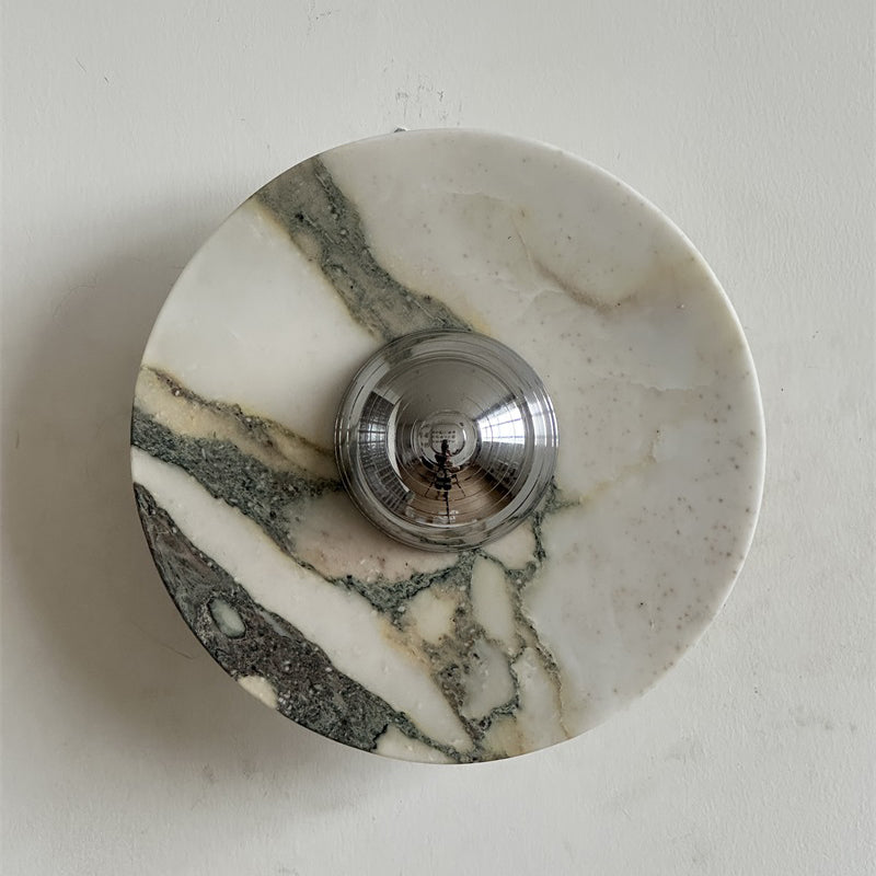Ugo Marble Round Sconce