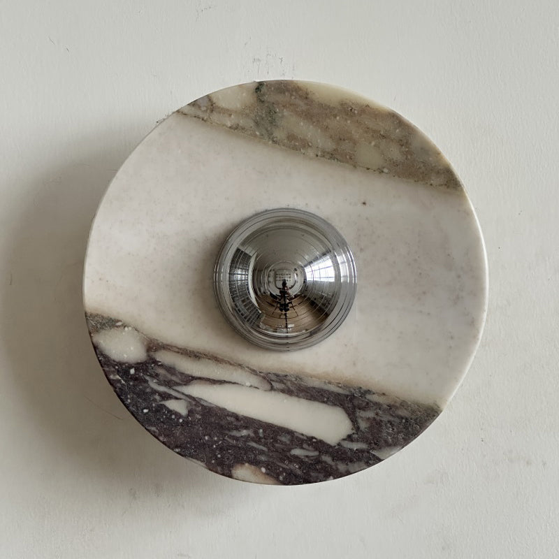 Ugo Marble Round Sconce