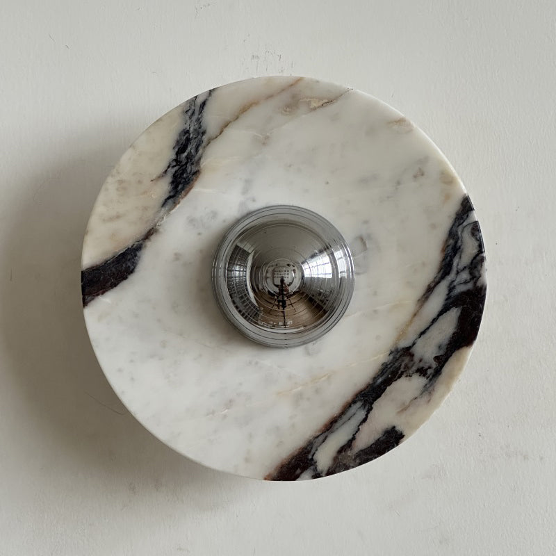 Ugo Marble Round Sconce