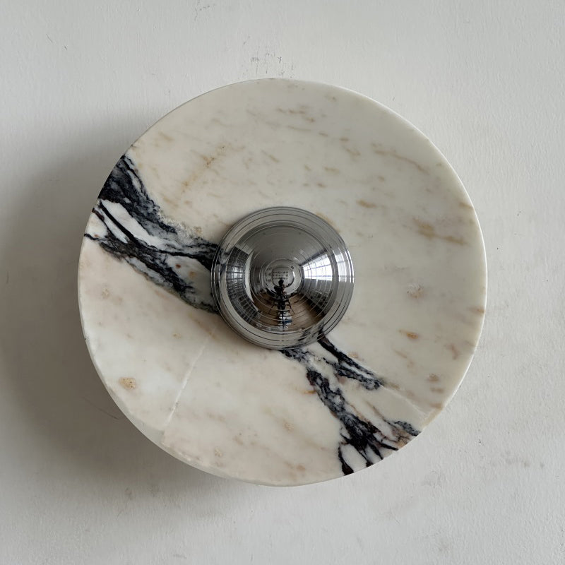 Ugo Marble Round Sconce