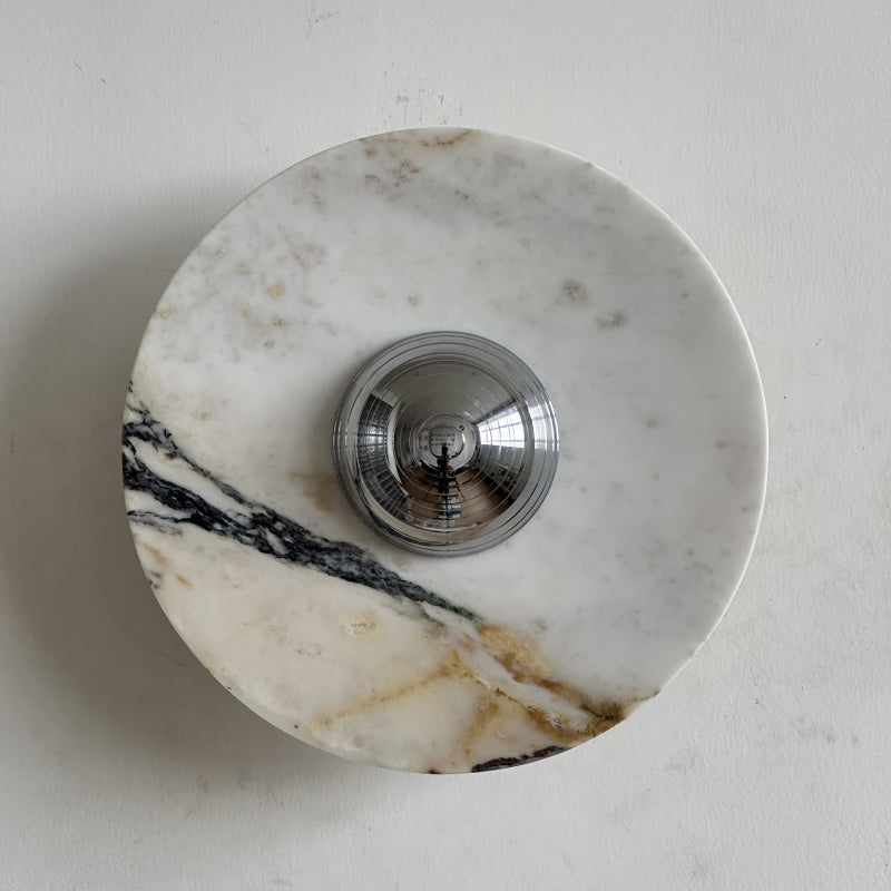 Ugo Marble Round Sconce