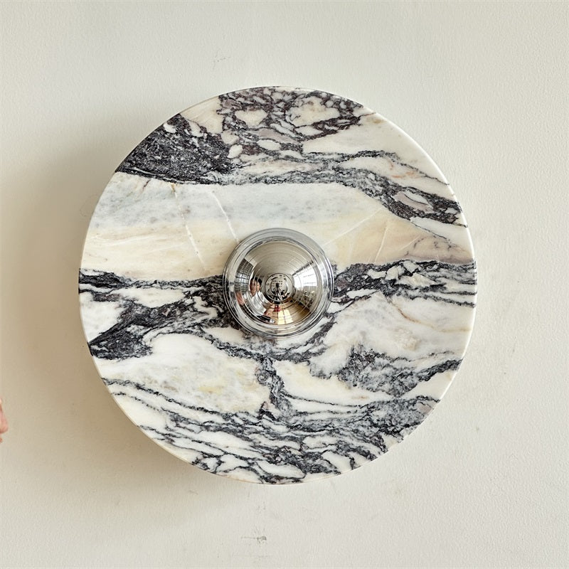 Ugo Marble Round Wall Sconce