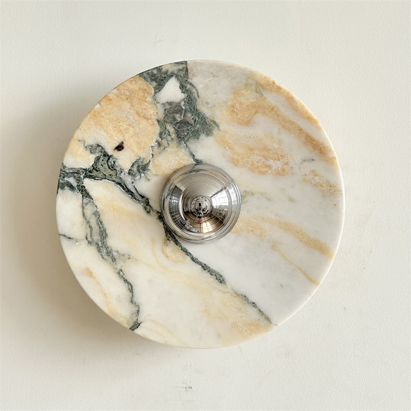 Ugo Marble Round Wall Sconce