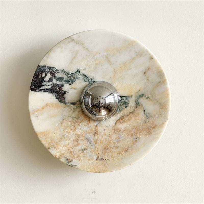 Ugo Marble Round Wall Sconce