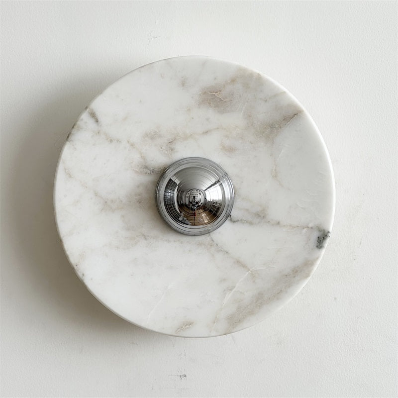 Ugo Marble Round Wall Sconce
