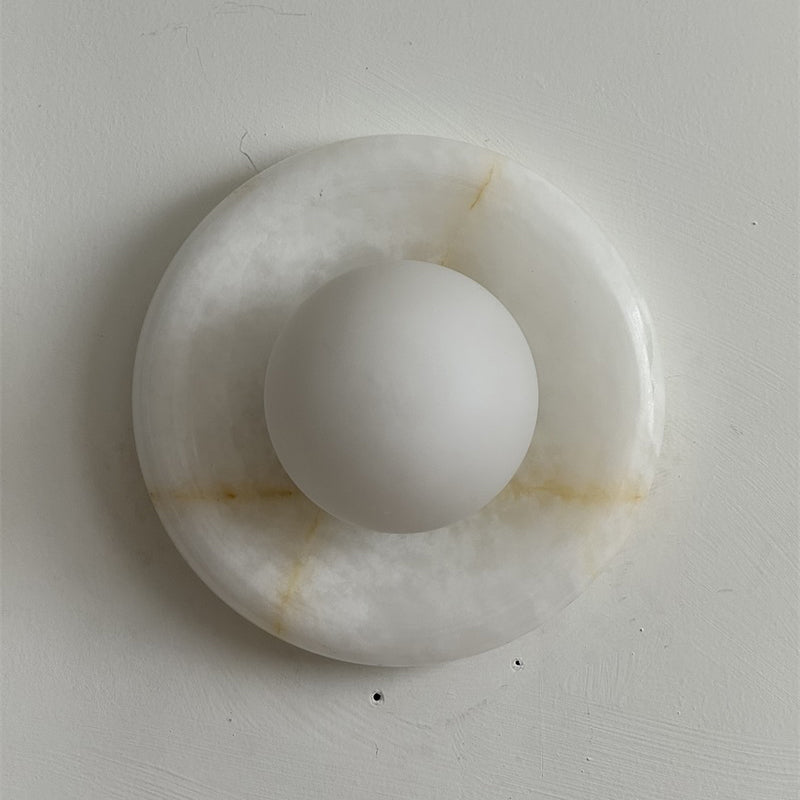 Gelso Onyx White Sconce