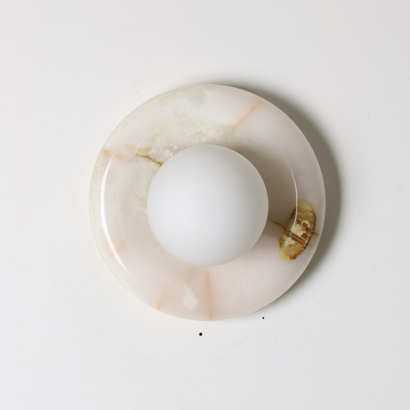 Gelso Onyx White Sconce
