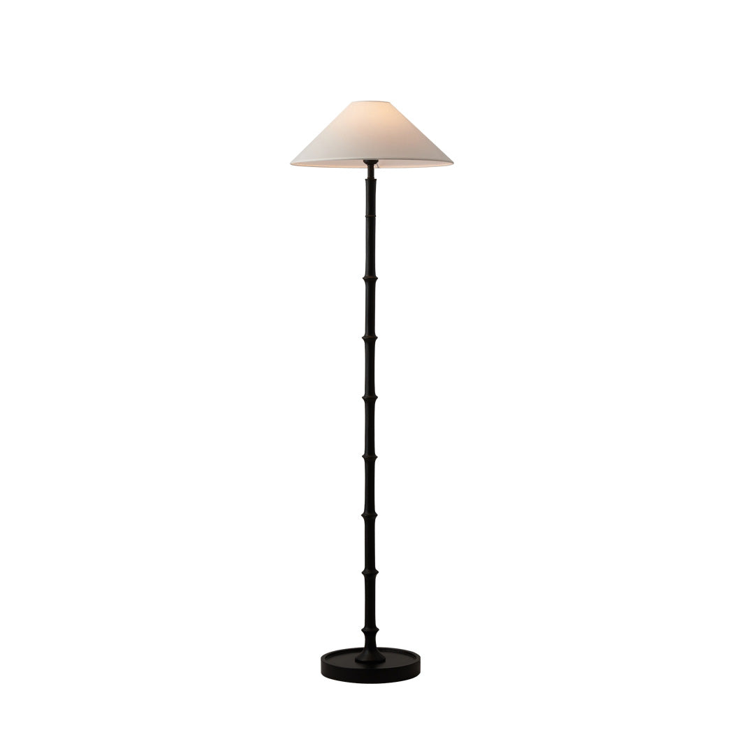 Foldina Bamboo Black Floor Lamp
