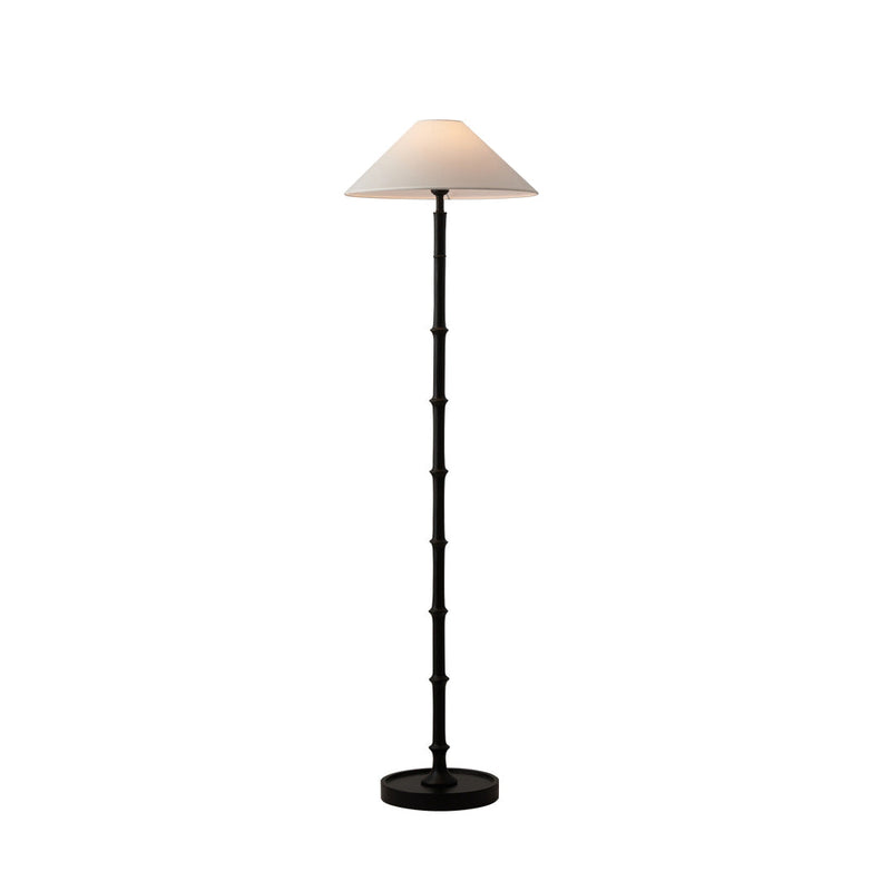 Foldina Bamboo Black Floor Lamp