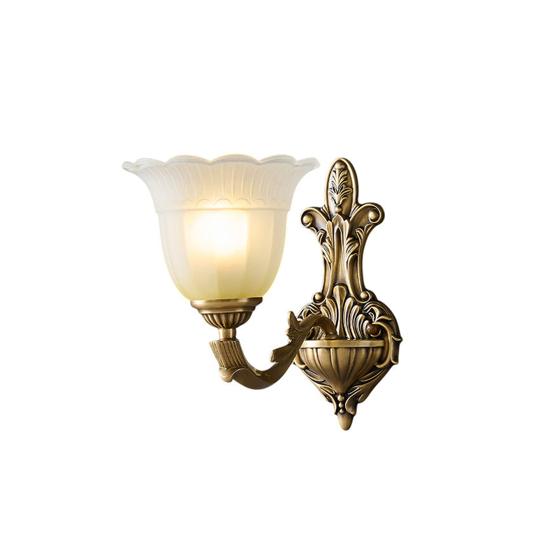 Boccello Brass Flower Sconce