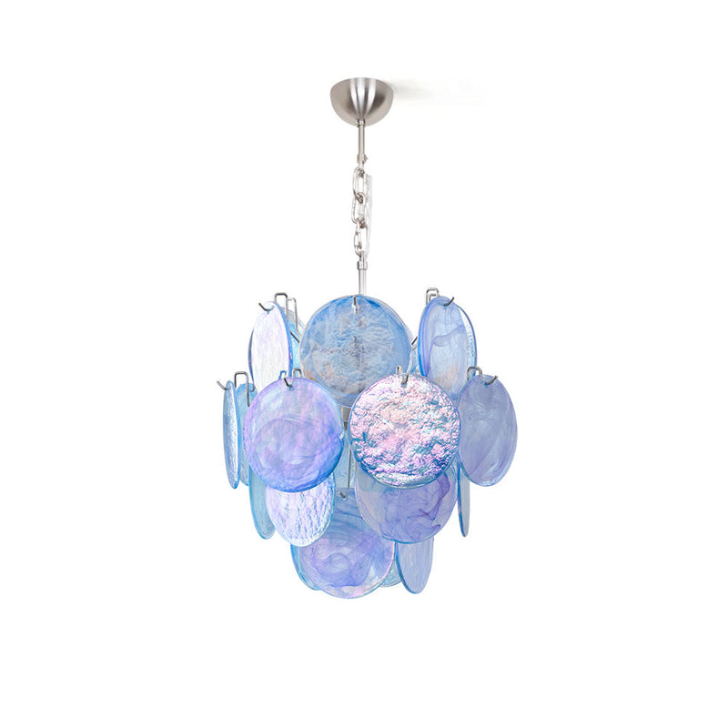 Tibrello Blue Disc Chandelier