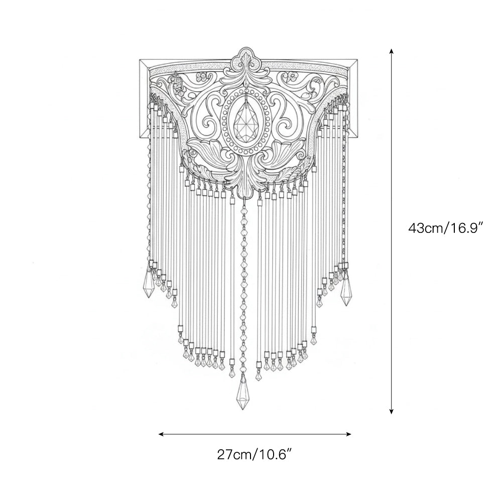 Bertello Tie Crystal Wall Lamp