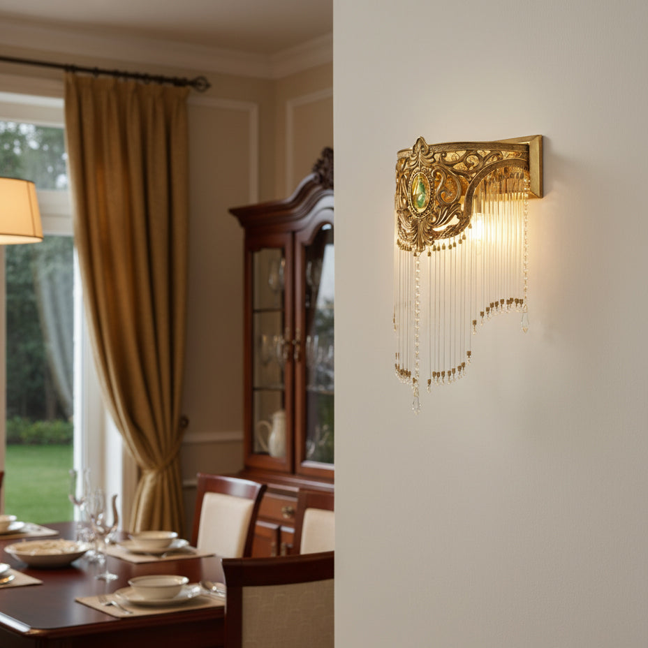 Bertello Tie Crystal Wall Lamp