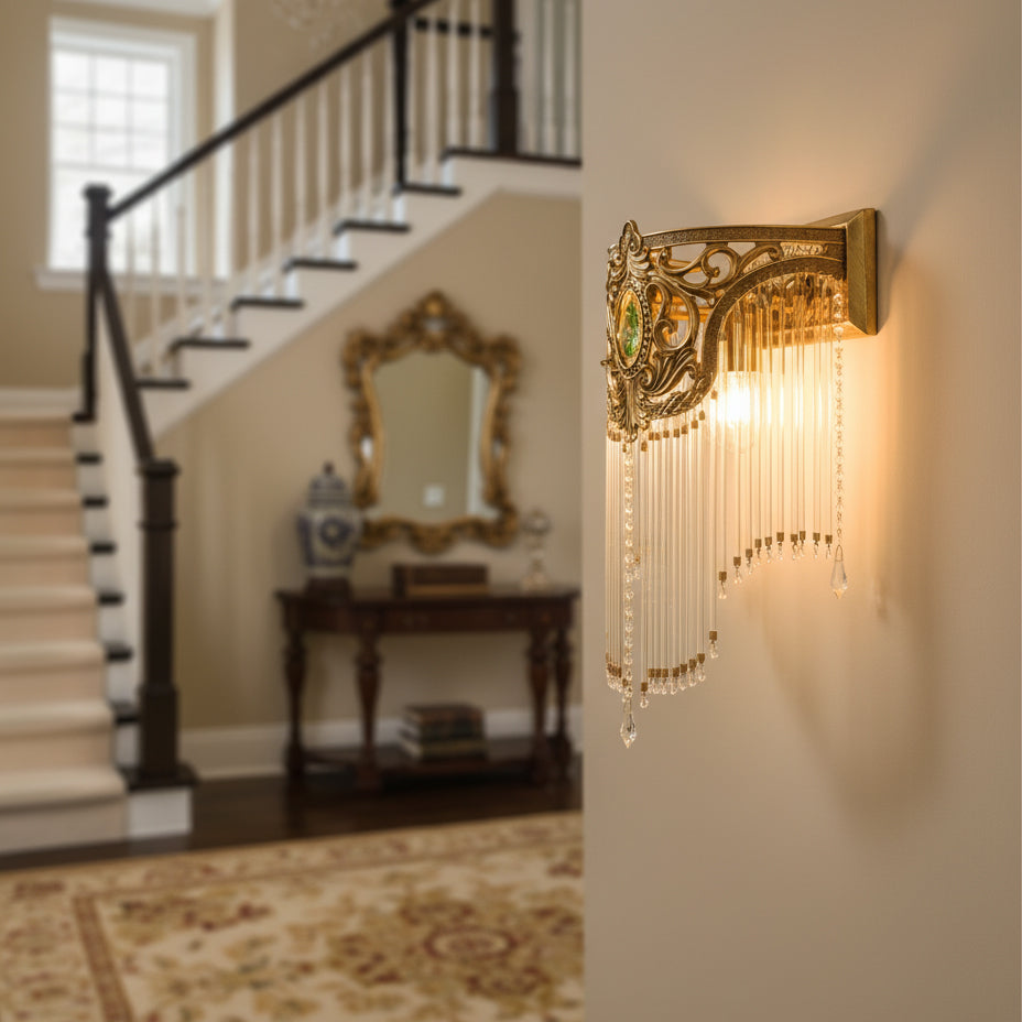 Bertello Tie Crystal Wall Lamp
