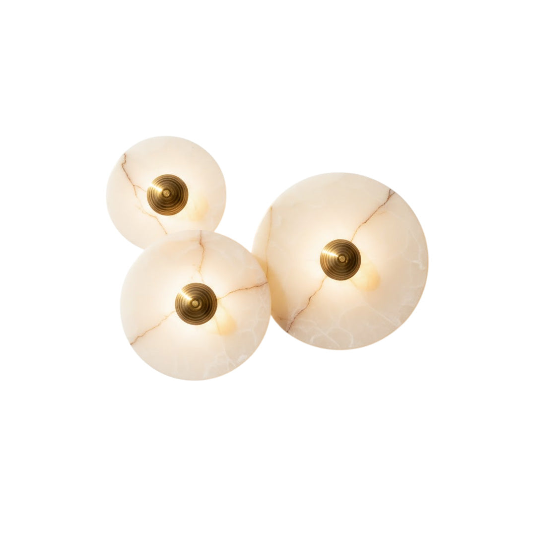 Ugo Combination Marble Alabaster Sconce