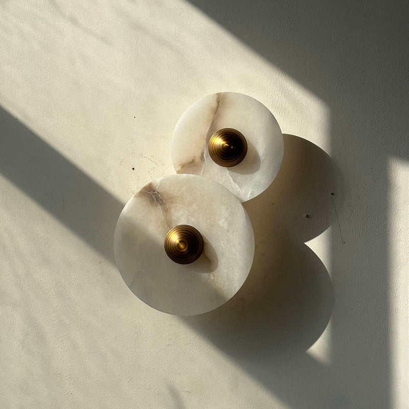 Ugo Combination Marble Alabaster Sconce