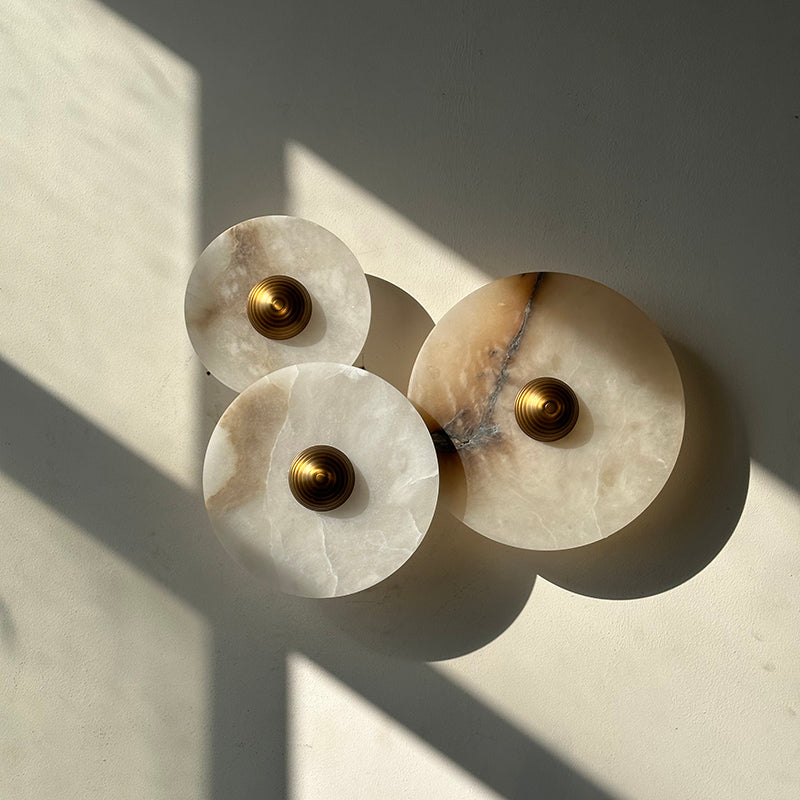 Ugo Combination Marble Alabaster Sconce