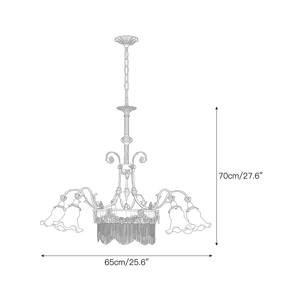 Arena Fringed Chandelier