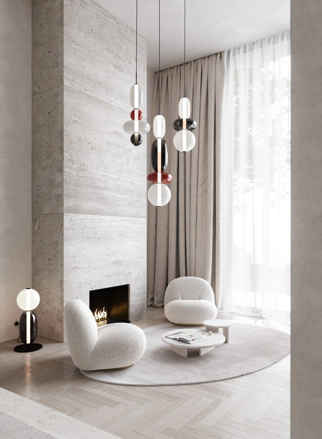 Paestum Glass Chandelier
