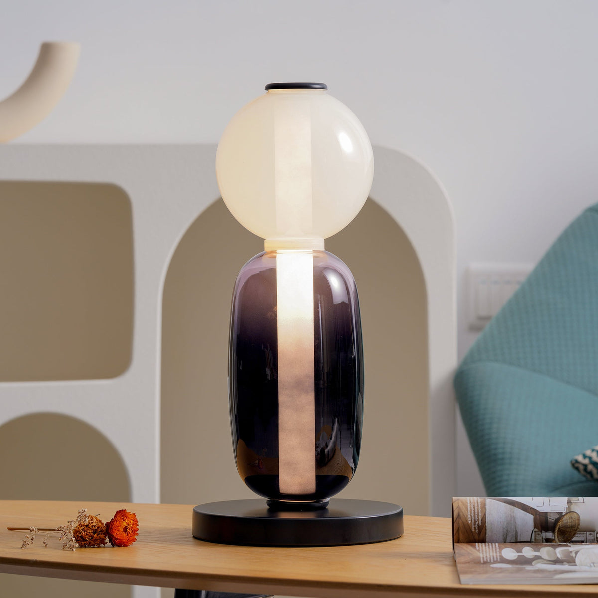 Paestum Glass Table Lamp