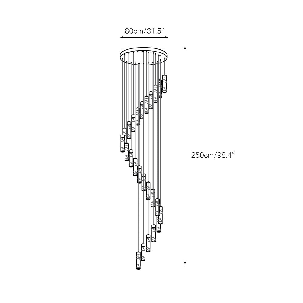 Amedeo Alabaster Cascade Chandelier