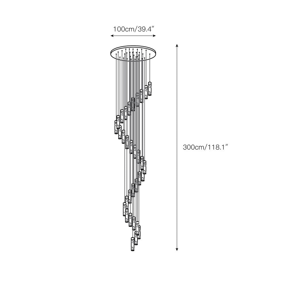 Amedeo Alabaster Cascade Chandelier