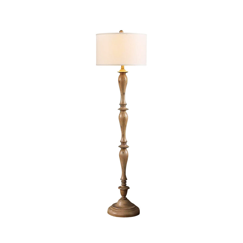 Liretto Wood Coastal Effect Floor Lamp