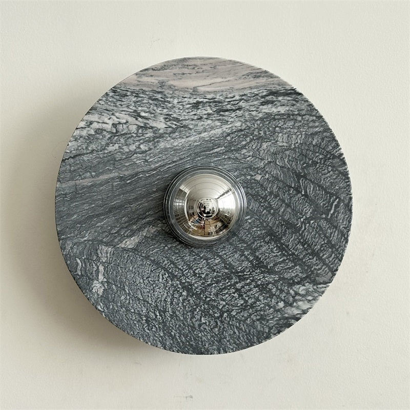 Ugo Marble Round Wall Sconce