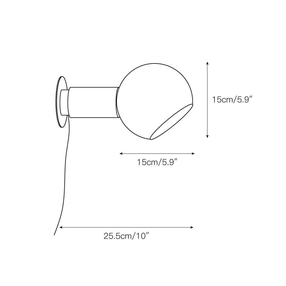Teramo Sphere Wall Lamp
