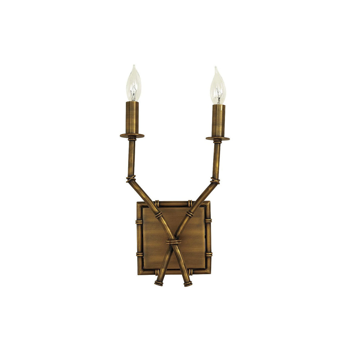 Vascana Double Arm Bamboo Sconce