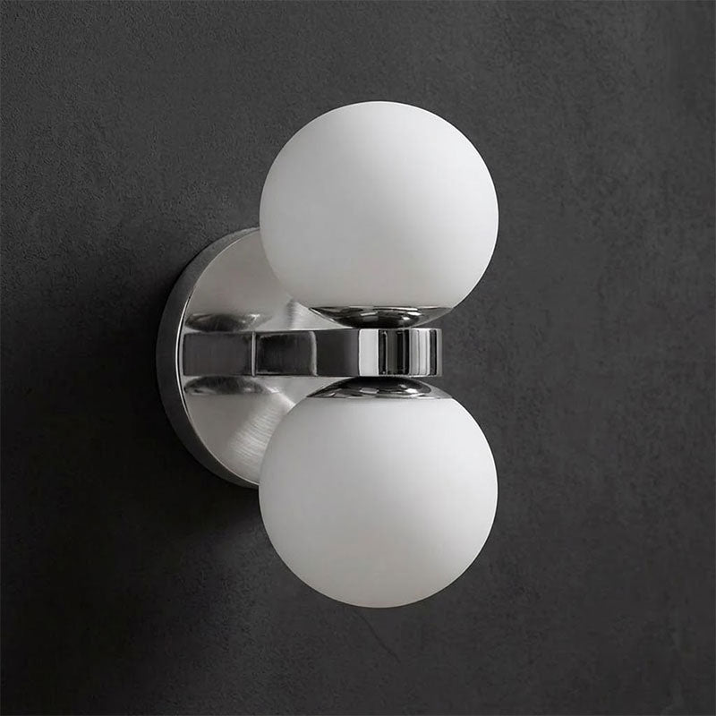 Mastone Dual Globe Alabaster Wall Lamp