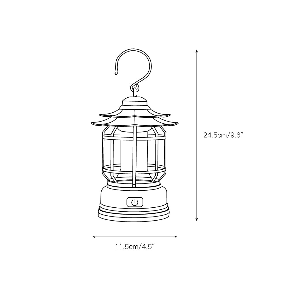 Evaristo Outdoor Camping Table Lamp (Built-in Battery)