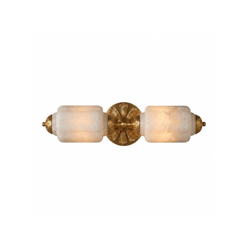 Edera Alabaster Scallop Wall Sconce