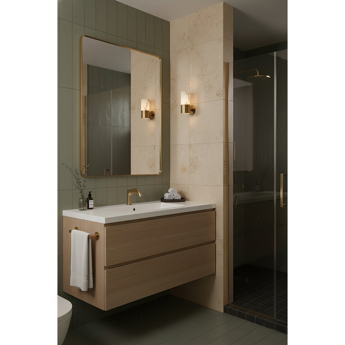 Triglano Alabaster Wall Lamp