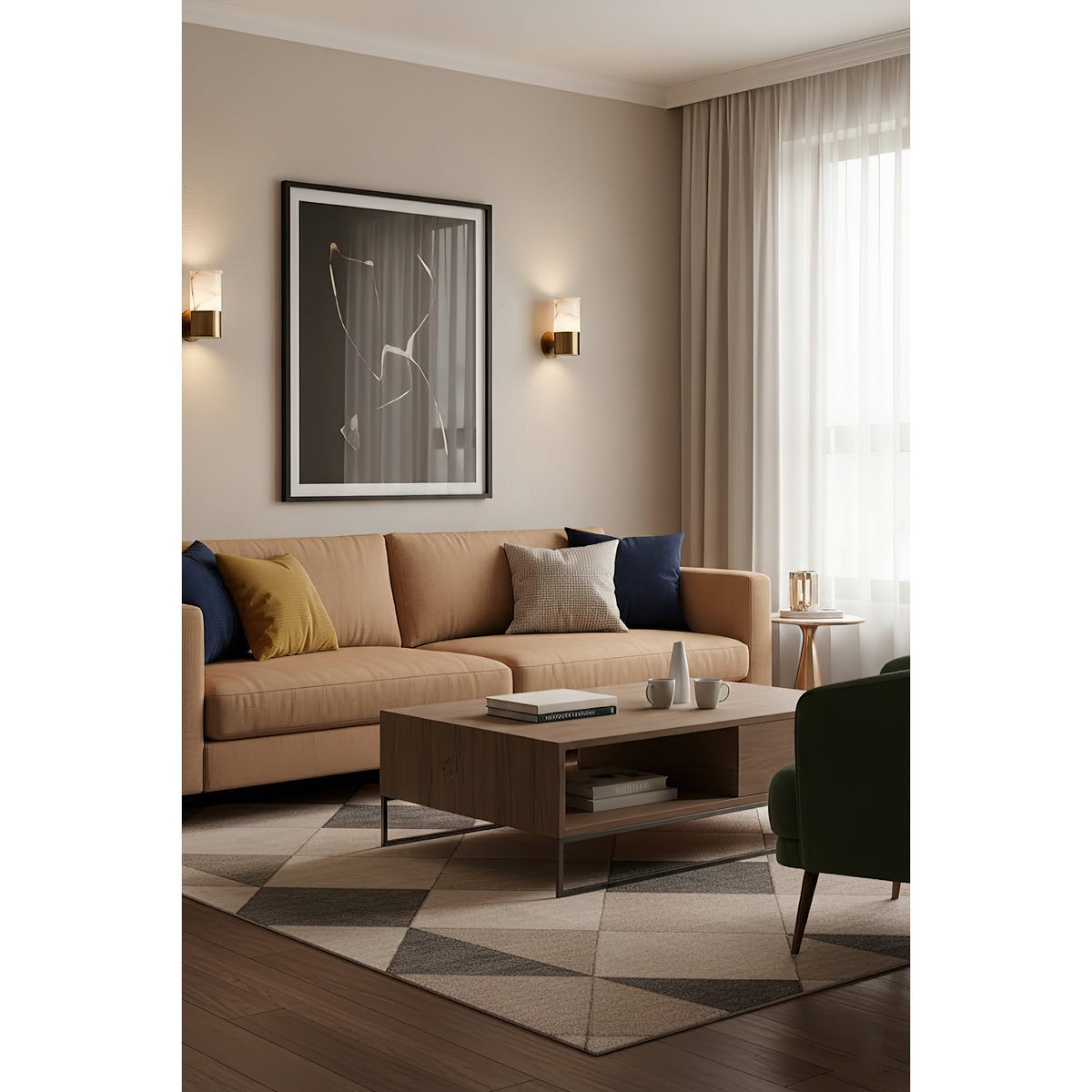 Triglano Alabaster Wall Lamp
