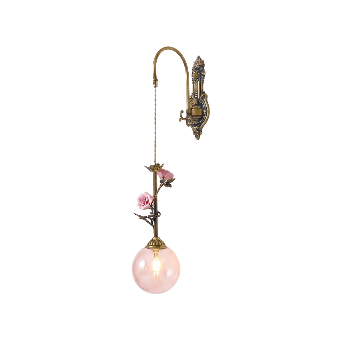 Matilde Rose Glass Wall Sconce