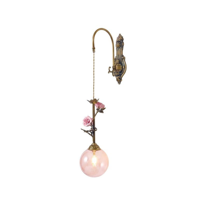 Matilde Rose Glass Wall Sconce