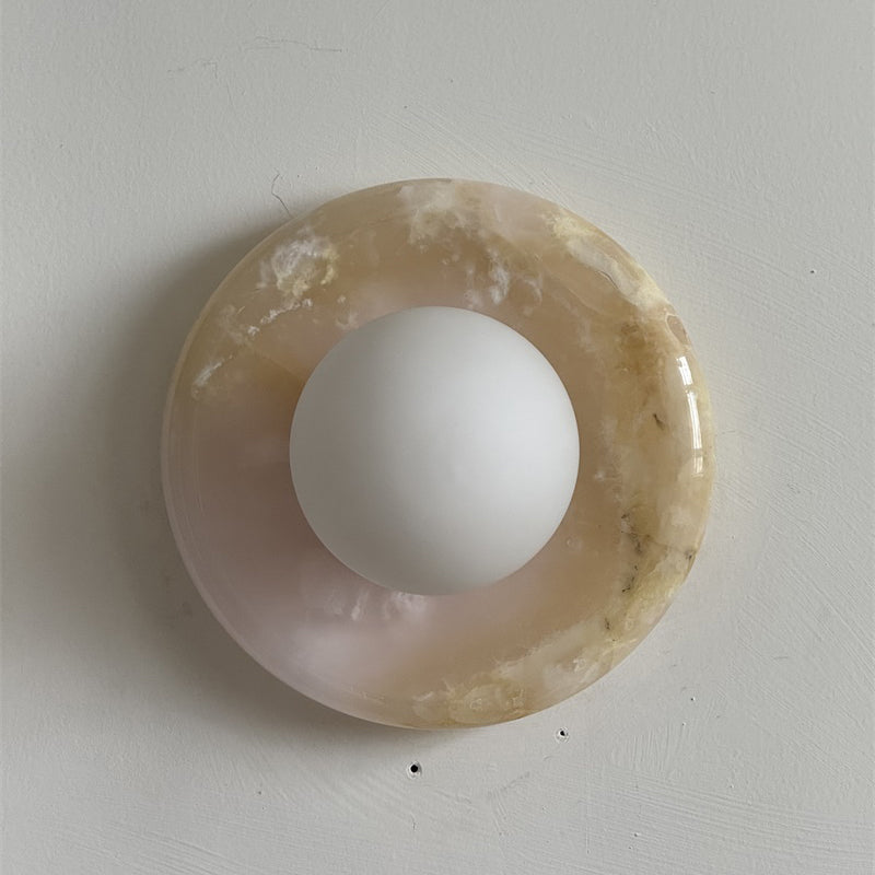 Gelso Onyx Pink Wall Sconce