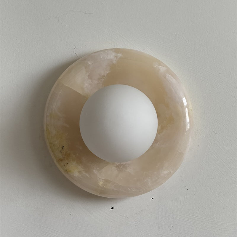 Gelso Onyx Pink Wall Sconce