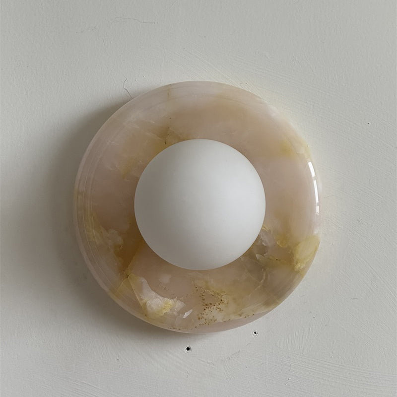 Gelso Onyx Pink Wall Sconce