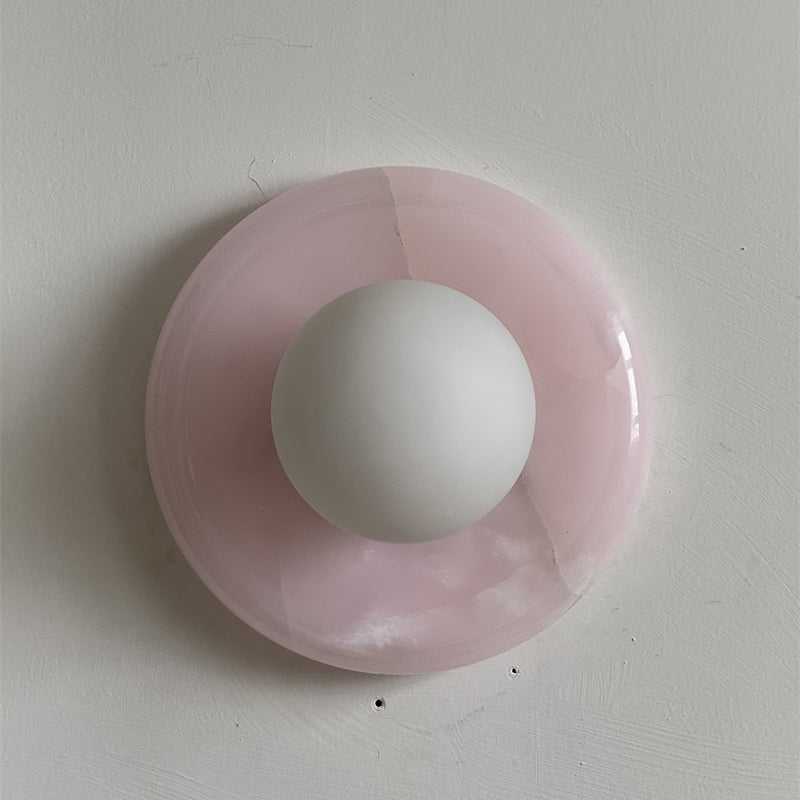 Gelso Onyx Pink Wall Sconce