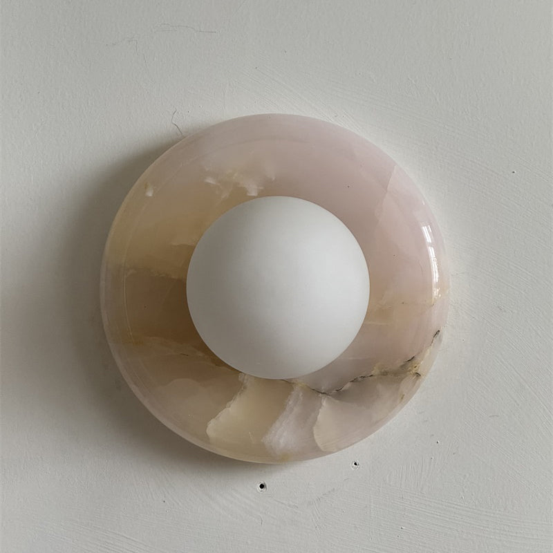 Gelso Onyx Pink Wall Sconce