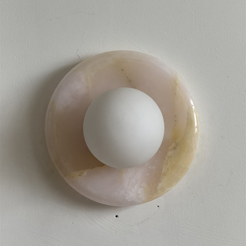 Gelso Onyx Pink Wall Sconce