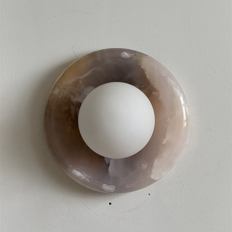 Gelso Onyx Pink Wall Sconce